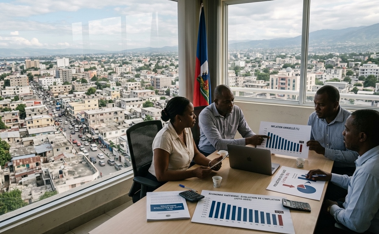 Economie haitienne inflation en baisse huitieme annee de contraction en vue